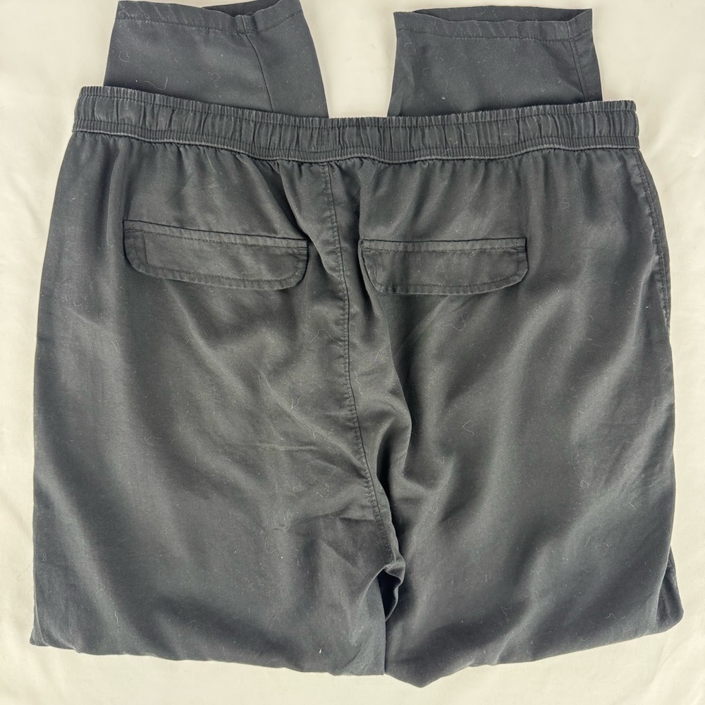 Time and Tru Black Casual Stretchy Waist Pants with Pockets - Picture 2 of 5